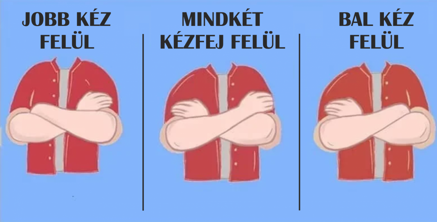 Sok mindent elárul rólad, ahogyan karba teszed a kezeidet!